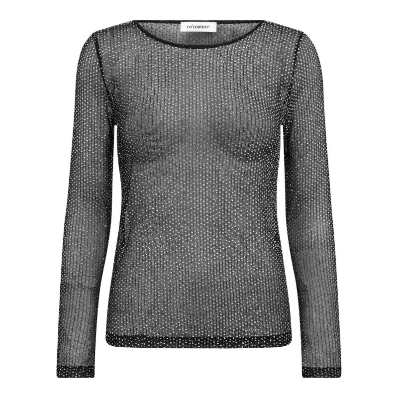 NASOCC SEQUIN BLOUSE BLACK CO'COUTURE