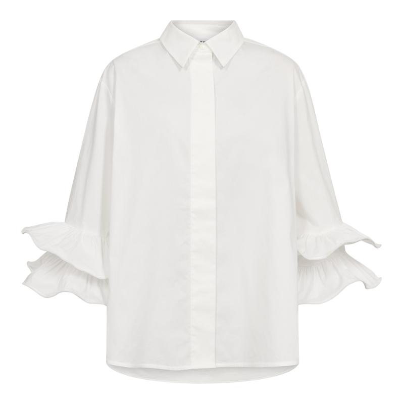 HALENCC FLARE SHIRT WHITE CO'COUTURE