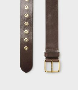 ALBA BELT DARK BROWN SADDLER