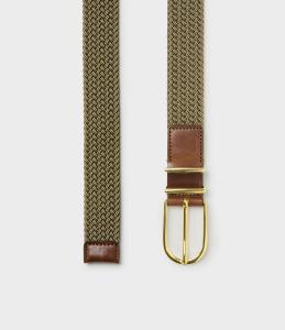 MANGOLA BELT GREEN/KHAKI SADDLER