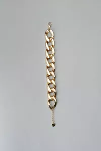 BIG CHAIN BRACELET GOLD BOW19