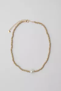 GLOW SHORT NECKLACE GOLD BOW19