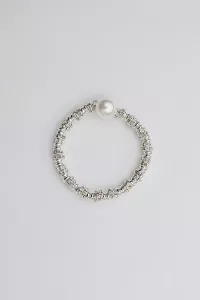 GLOW BRACELET ELASTIC SILVER BOW19