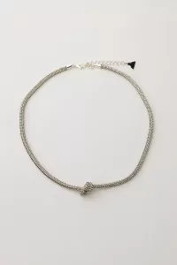 CARRIE THIN NECKLACE SILVER BOW19