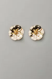 FLOWER SMALL EARRINGS GOLD BOW19