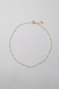 PETIT BEAD NECKLACE GOLD BOW19