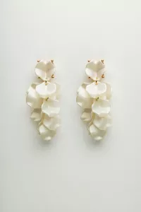 LEAF EARRINGS MINI PEARL WHITE BOW19