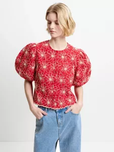CAMBRIA COTTON BUTTON THROUGH WATERMELON RED FRENCH CONNECTION