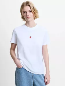 COTTON GRAPHIC COCKTAIL TEE LINEN WHITE FRENCH CONNECTION