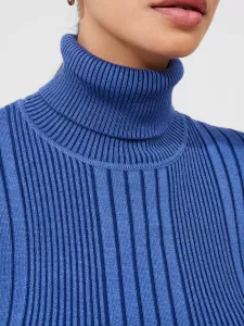 MARI KNIT ROLL NECK JUMPER COASTAL FJORD MULTI FRENCH CONNECTION