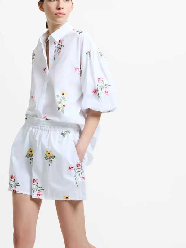 CAMBRIA COTTON SHORTS LINEN WHITE FREENCH CONNECTION