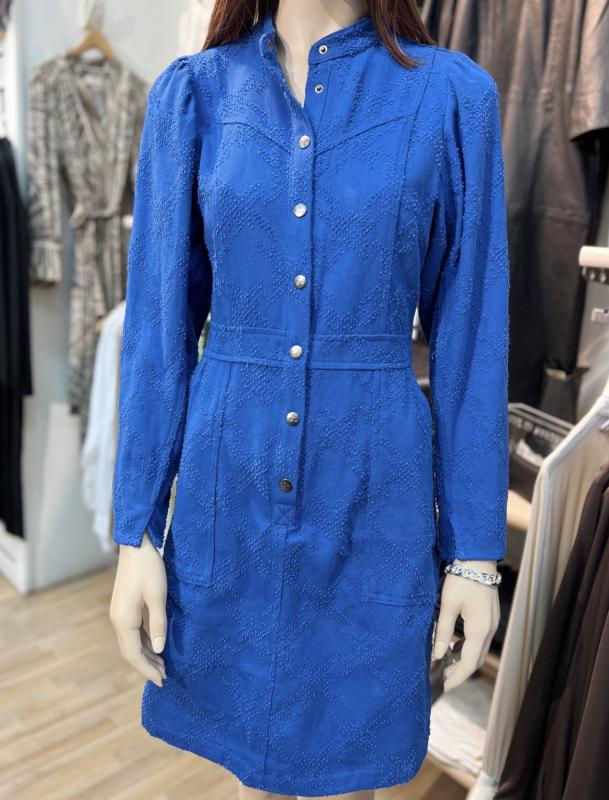 HARLOW DISTRESSED DRESS NEW BLUE CO´COUTURE