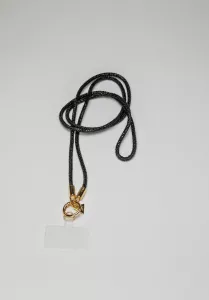 CARRIE PHONE STRAP THIN BLACK BOW19