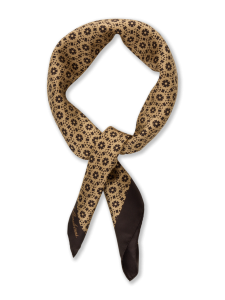 SCARF DARK BROWN PATTERN STENSTRÖMS