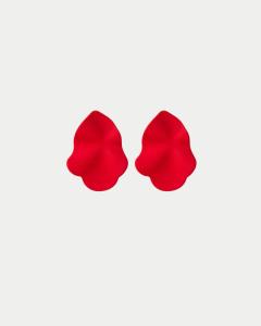 LIP EARRINGS SMALL RED S BOW19