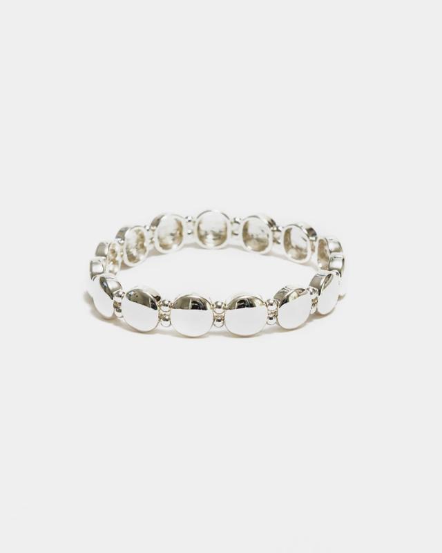 AVA PETITE ELASTIC BRACELET SILVER BOW19