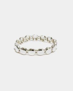 AVA PETITE ELASTIC BRACELET SILVER BOW19
