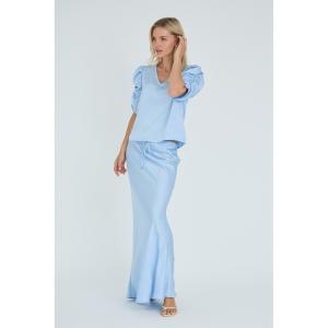 SINDRELLA BLOUSE LIGHT BLUE A-VIEW