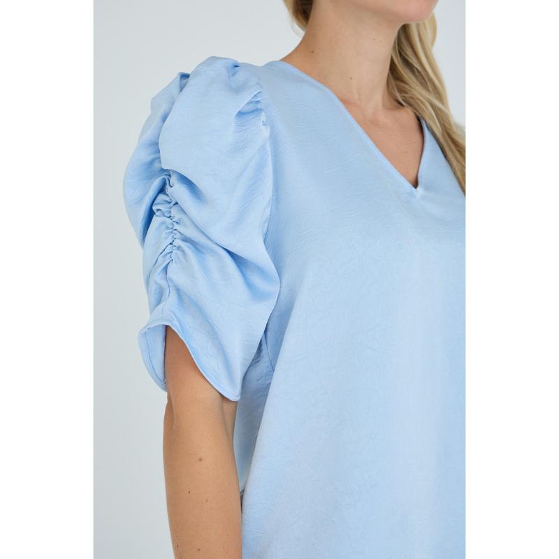 SINDRELLA BLOUSE LIGHT BLUE A-VIEW