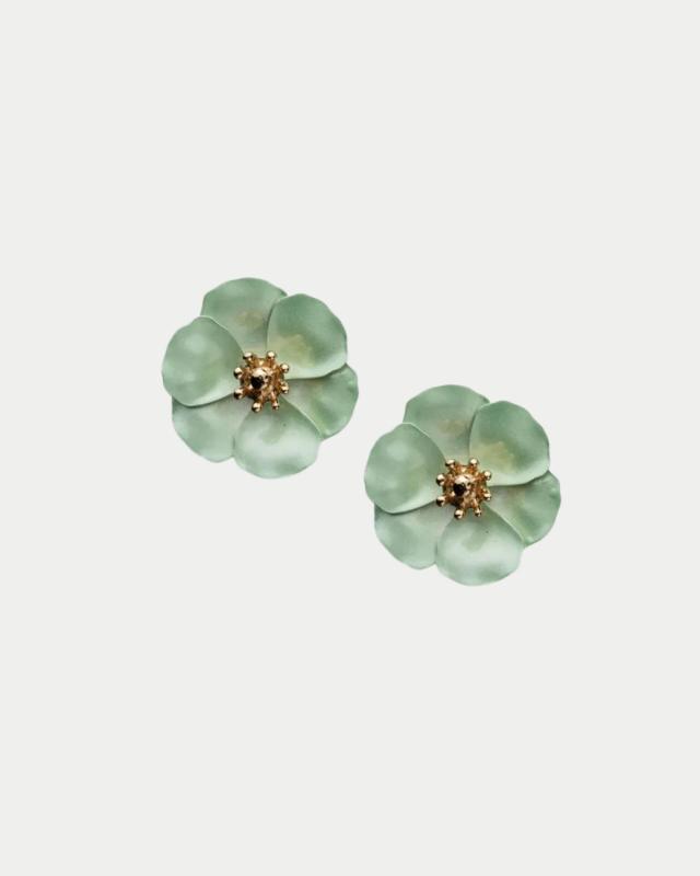 FLOWER SMALL EARRINGS PISTAGE BOW19