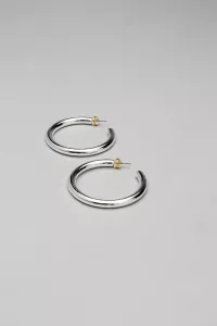 SAMANTHA SILVER HOOPS L BOW19