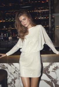 SERAFINCC SEQUIN DRESS CHAMPAGNE CO'COUTURE