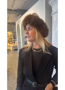 ANAIS HEADBAND BROWN BOW19