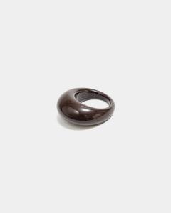 LIOR RING DARK BROWN BOW19