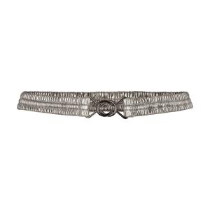 METALLIC SLIM BELT GRAPHITE CO'COUTURE