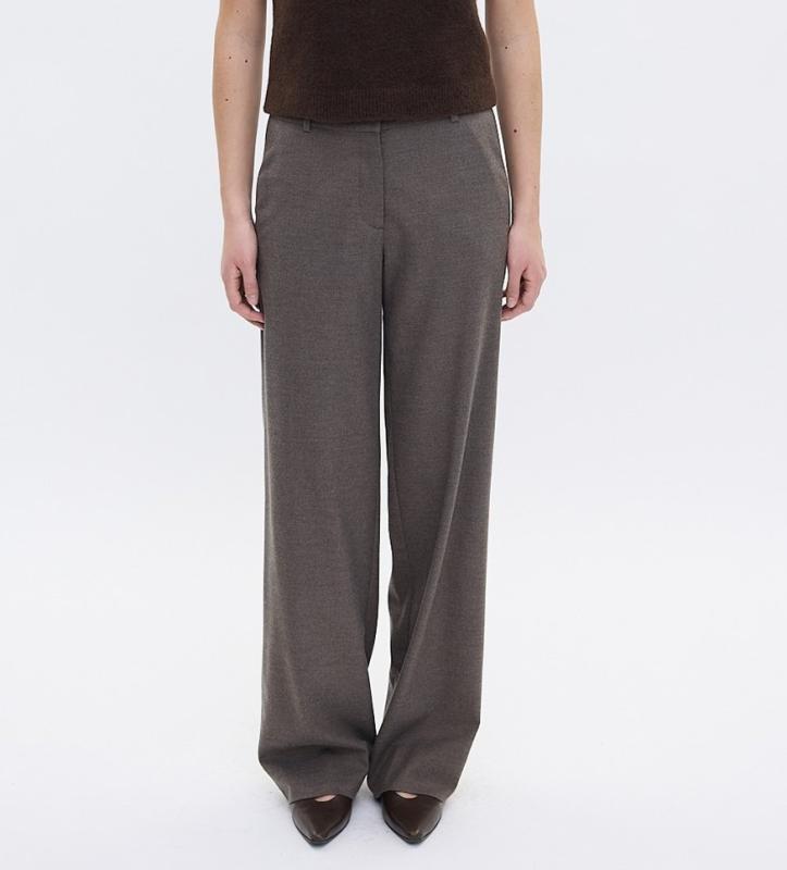DENAFV PANTS VELVET TRUFFLE MELANGE FIVE UNITS