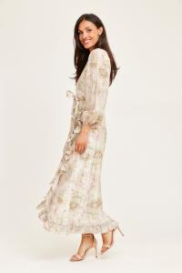 KITA DRESS GREEN FLOWER PRINT DRY LAKE