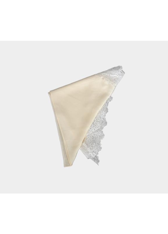 LOUISE LACE SCARF OFFWHITE BOW19