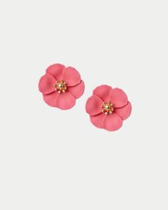 FLOWER SMALL EARRINGS CORAL BOW19
