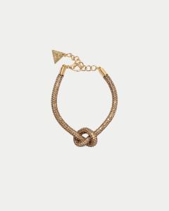 CARRIE BRACELET THIN GOLD BROWN BOW19