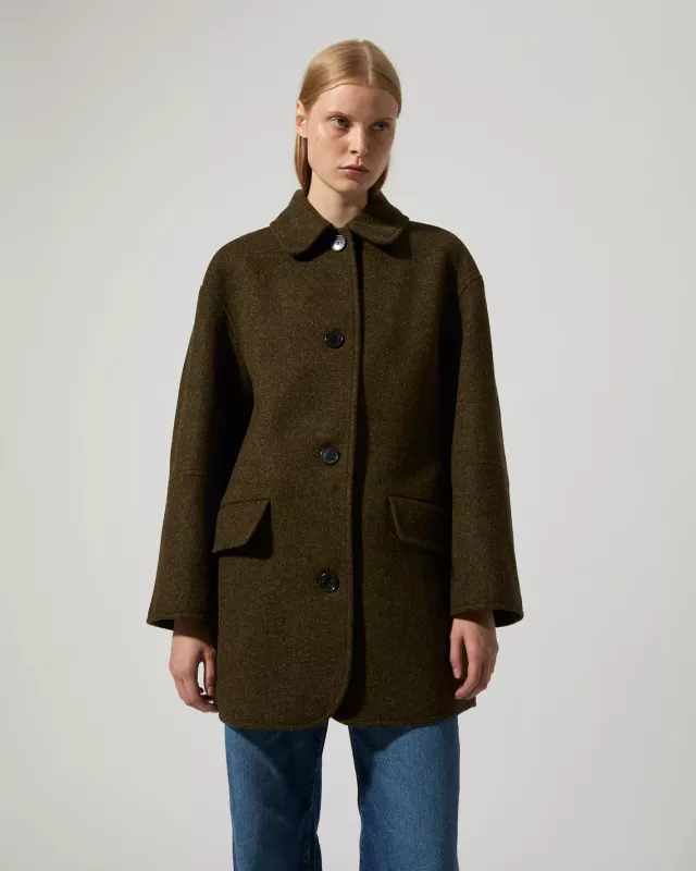 EDIE COAT BROWN  BRIXTOL TEXTILES
