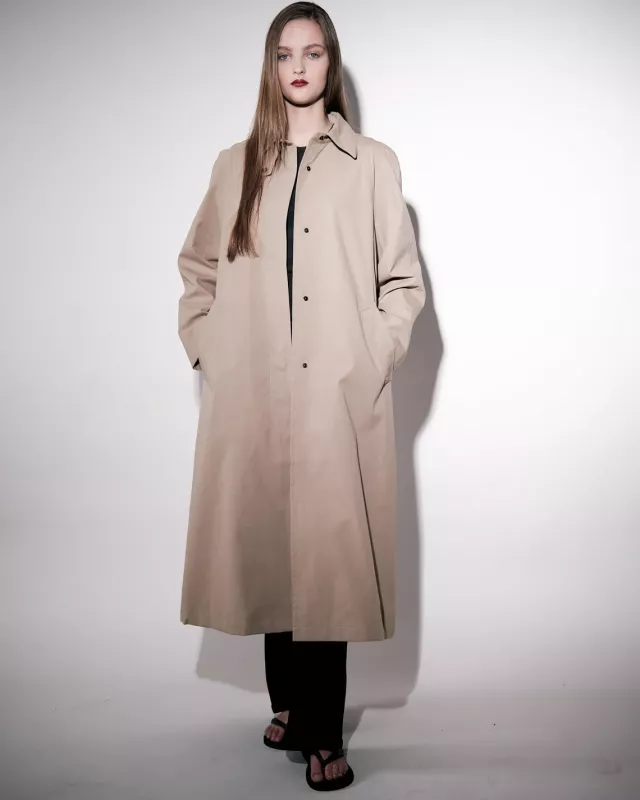 ESME COAT KHAKI BRIXTOL TEXTILES