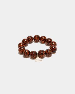ZURI BEAD BRACELET LEO BROWN BOW19