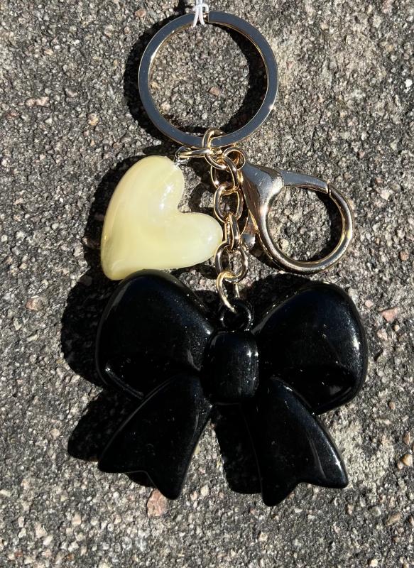 CHARM BOW BLACK BOW19