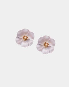 FLOWER SMALL EARRINGS PEARL PINK BOW19