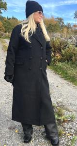 OLIVIA COAT BLACK BRIXTOL TEXTILES