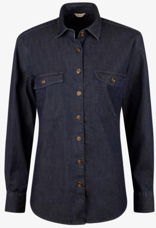 FELICE SHIRT CHEST POCKETS DARK INDIGO STENSTRÖMS