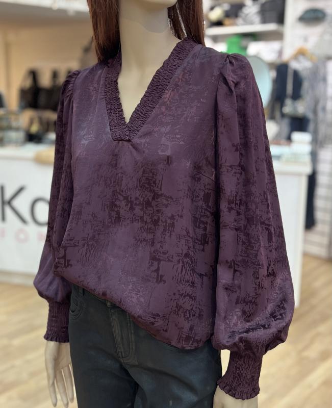 MIKOCC V-BLOUSE PLUM CO´COUTURE