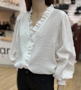 SHINACC FRILL LS SHIRT OFF WHITE CO'COUTURE