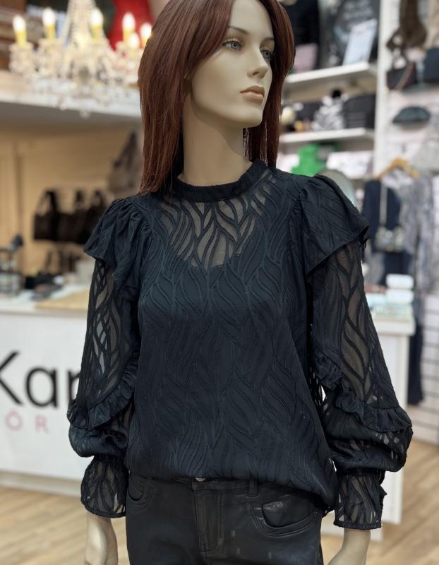 ROCHELLECC FRILL BLOUSE CO'COUTURE