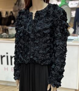 VERITY TEXTURED SHORT JACKET BLACK FRENCH CONNECTION