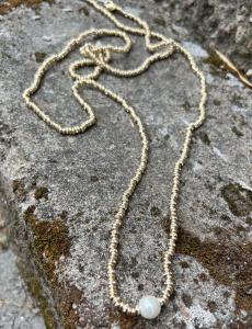 GLOW LONG NECKLACE GOLD BOW19