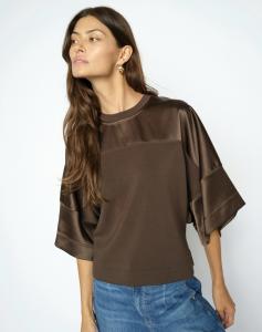 MMLELA O-SS SATIN SWEATSHIRT DELICIOSO MOSMOSH