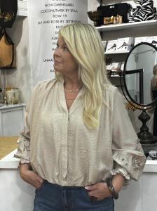 DELINCC BALLOON EMB SHIRT MINK CO'COUTURE