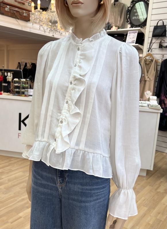 MELINACC FRILL SHIRT WHITE CO´COUTURE