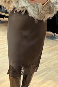 NAOMI LINGERIE PENCIL SKIRT MOCCA HAUTE L'AMITIÉ